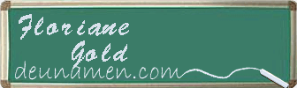 Floriane Gold Visitenkarte